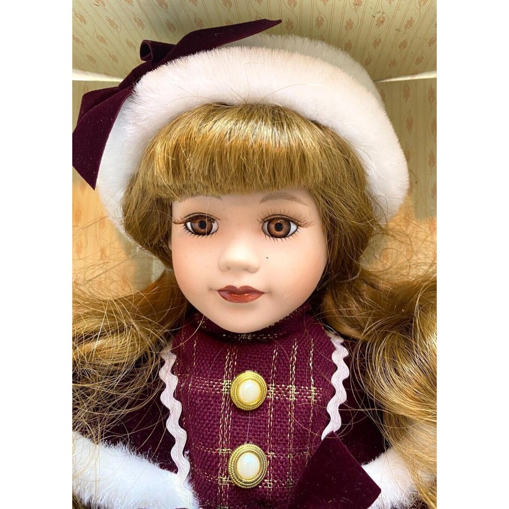 Soft Expressions Porcelain Doll Handcrafted Genuine Fine Bisque‎ NIB with COA